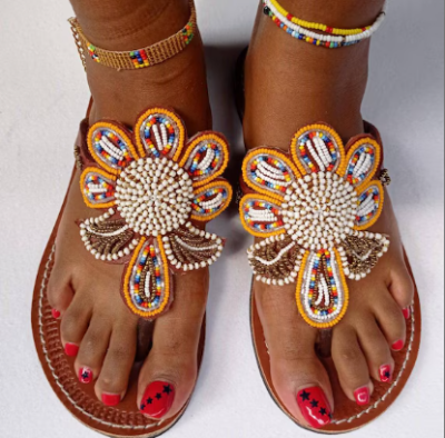 Rafiki Bloom Beaded Sandals – Women